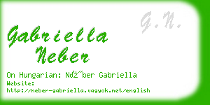 gabriella neber business card